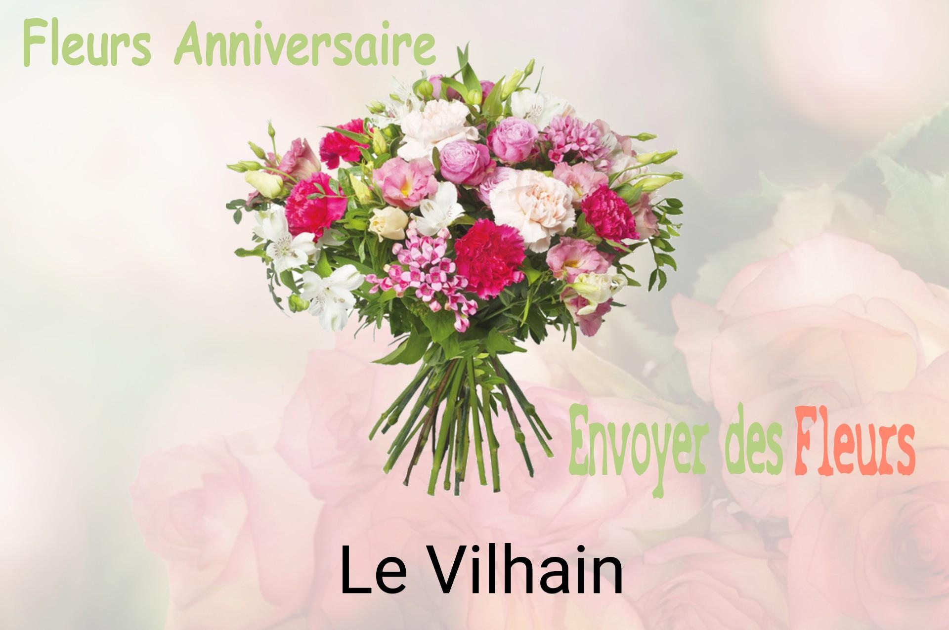 Bouquet de fleurs d’anniversaire livré à Le Vilhain